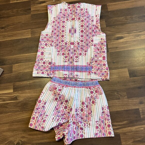 Zara Printed Quilted Matching Top and Bottom - Picture 2 of 8